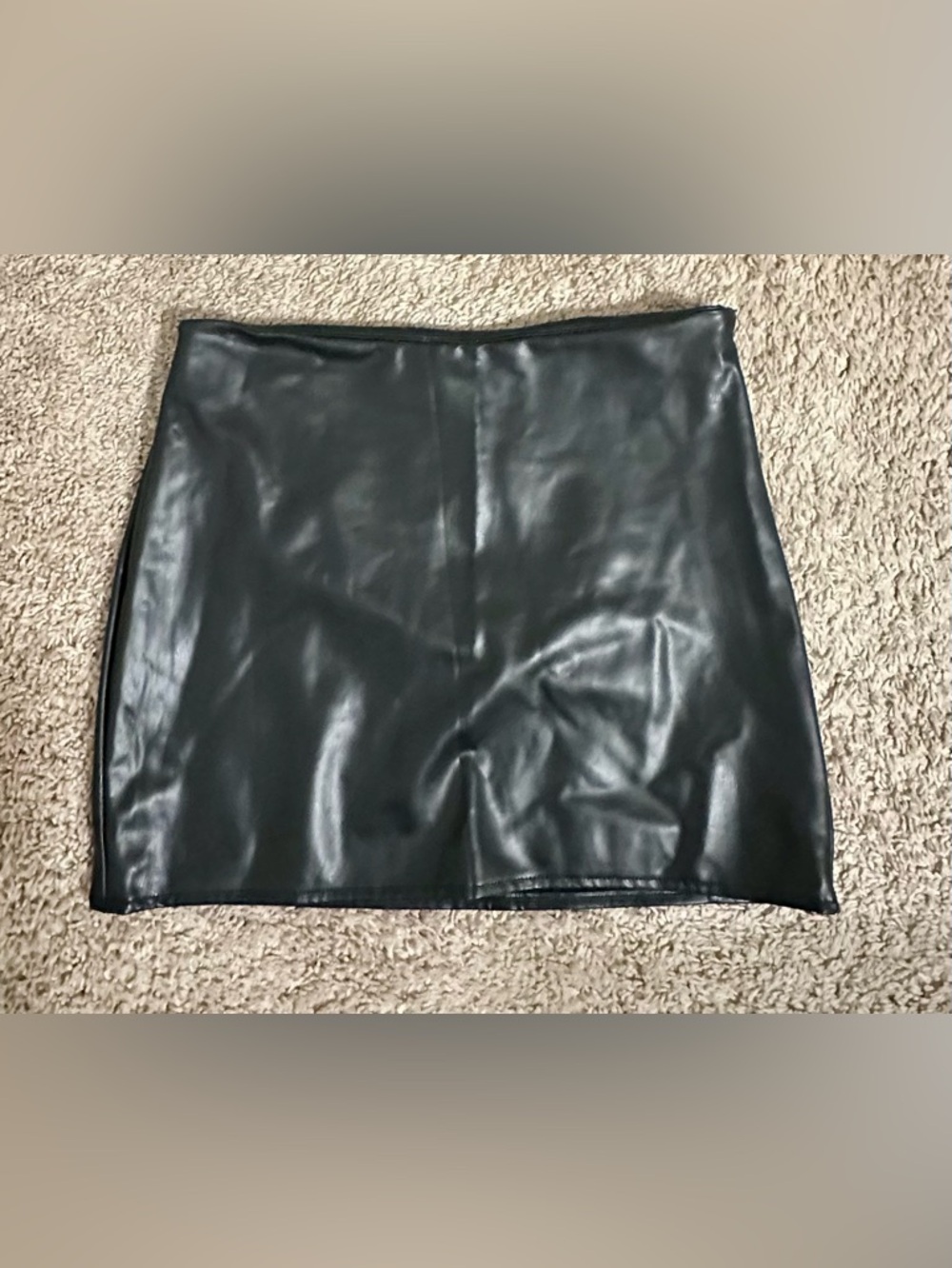 Forever 21 Black Faux Leather Skirt with Tag